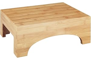 Wenko Taburete de Bambú, Para el Baño o la Cocina, Taburete Para Plantas, 40 x 15 x 30 cm, Natural