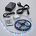 Produktbild Biard 5 Meter LED-Lichtband Striplight Set - 3528 RGB - 300 Farbwechselnde LEDs - 4,8W/Meter - Indirekte Beleuchtung - LED-Leiste Inkl. EU-Netzteil & Fernbedienung
