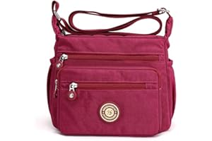 Gelory Torba na ramię z wieloma kieszeniami, na co dzień, dla kobiet, nylonowy, wodoodporny, regulowany pasek, torby kurierskie, torby na ramię i torebki