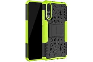 Yiakeng Funda Huawei P20 Pro Carcasa, Silicona a Prueba de Choques Soltar Protector con Kickstand Case para Huawei P20 Pro (Verde)