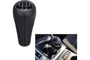 Hacreyatu Pomo de palanca de cambios de 5 velocidades para BMW F20 E90 E91 E92 E93 E30 E36 E46 F30 E60 E61 E28 E34 Z4 E85 E86 X5 X6 E83 F25 F26 (5 velocidades)