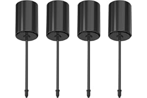 FOX·BUNNY Adventskranz Kerzenhalter,Retro Schwarz Adventskerzenhalter Metall Kerzenleuchter 4 Stück, für Adventskranz Weihnachten Kerzenteller Mit Dorn