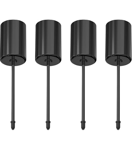 Weihnachts-Kerzenständer Set – 4 Stück, Schwarz – Für Adventskranz & Tischdeko – Für Stabkerzen, 2,5 Cm Durchmesser