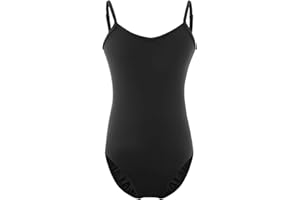 XiaoMoSha Girls Gymnastics Leotards Camisole Vests for Ballet Dance Seamless Undergarment Bodysuits Dancewear for Children with Adjustable Straps for 2-14 Years Girls