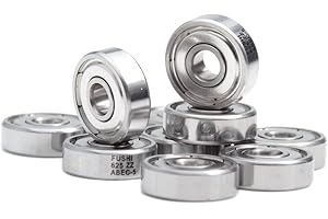FUSHIBEARING Rodamientos 625ZZ 5 x 16 x 5 mm ABEC-5 doble escudo miniatura rodamientos 625-ZZ para Makefr RS CNC 32 tutores (selección de 10 unidades)