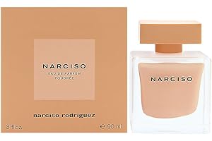 Narciso Rodriguez Eau de Parfum Poudrée Spray, 1er Pack (1 x 90 ml) ,Bulgarische Rose, Jasmin, Orangenblüte
