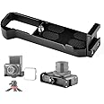 Camera Extension Base Plate for Canon G7X Mark III and Mark II, Easy Hood Video Shooting Vlogging Accessories Microphone Light Bracket with Cold Shoe Mount