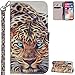 Produktbild Hülle für iPhone X Handyhülle Leder,FNBK 3D Lackierte Schutzhülle Tasche Handyhülle Silikon Brieftasche Schale Stand Kartenfächer Magnetverschluss Lederhülle für iPhone X,Leopard