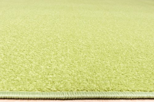 Velour Teppich Trend Grün nach Maß – versandkostenfrei schadstoffgeprüft pflegeleicht antistatisch schmutzresistent robust strapazierfähig Wohnzimmer Kinderzimmer Schlafzimmer Küche Flur , Größe Auswählen:200 x 300 cm - 3