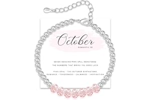 MUCCA August Birthstone Bracelets for Womens Adjustable 925 Sterling Silver Bracelet Natural Peridot Crystal Birthstone Jewelry Stylish August Birthday Gifts for Women and Friend