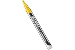 ‎SPRAY.BIKE SPRAY.BIKE - SportPens Acrylstifte - wasserfester Lackstift - 2mm Nylon Spitze - stark deckender Multimarker - Acryl stifte zum malen und individualisieren (Gelb)