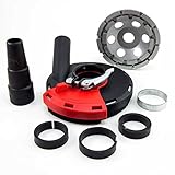 betonschleifer mieten hamburg für Winkelschleifer Absaughaube für Winkelschleifer 125 mm, mit Bürstenkranz, inkl. Diamantschleiftopf 125 mm für Beton