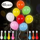 【Langer Leuchtdauer】 Entworfen für die Nacht-Party. Jeder Ballon hat 2 AG5 Batterien, und blinken die Ballons mindestens 24 Stunden. Der Ballon erreicht die höchste Helligkeit nach 4-6h Beleuchtung.