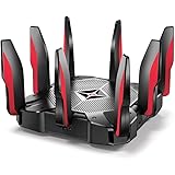 TP-Link AC5400 MU-MIMO Tri-Band Gaming Router, 8× Gigabit LAN Ports,1.8 GHz 64 Bit Quad-Core CPU, 2× USB 3.0 Ports, Ideal for