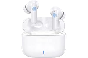 WEKNA Auriculares Inalámbricos,In Ear Auriculares Bluetooth 5.4 con Cancelacion Ruido HD Mic,56H de Reproducción,HiFi Estéreo Cascos Inalambricos,IPX8 Impermeable Deportes Audifonos para iPhone/iOS/Android