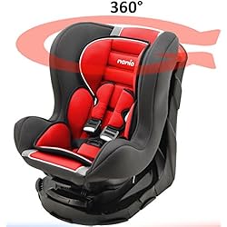 Mycarsit Siège Auto 360°, Groupe 0+/1 (de 0 à 18 kg), Carmin