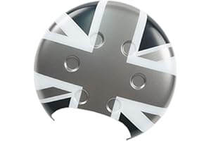 UVCANY Le style UK MINI R50 R52 R53 coques de tachymètre, autocollant de tachymètre pour Mini Cooper One/S/JCW R50 R52 R53 2002–2006(Union Jack Gris)