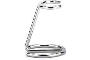 LANTRO JS Uchwyt na pędzle do golenia, uchwyt na pędzle, stal nierdzewna do salonu