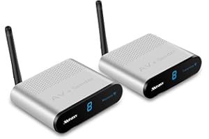 Measy AV220 sans Fil 2,4 GHz AV Sender émetteur et récepteurs Audio Vidéo jusqu'à 200 m/201,2 m(Interface RCA, Pas Interface HDMI) (AV220)