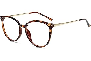 Firmoo Blue Light Blocking Glasses for Women Men, Reduce Headaches UV400, Stylish Round Frame Glasses for Computer Screen