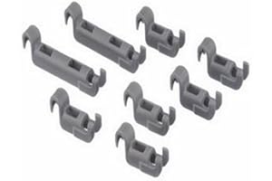 SOS Accessoire Clips für Geschirrspüler Unterkorb (8 Stück) für Spülmaschine 00611472 Balay, Blaupunkt, Bosch, Gaggenau, Gorenje, KupperSBUSCH, NEF