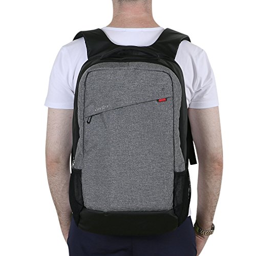 Lifewit Laptoprucksack Notebook Rucksack 17 3 Zoll Gepolstert Multifunktional Business Daypack Backpack Laptoptasche Schulrucksack Wasserabweisend Gra