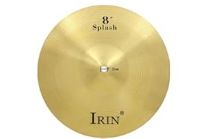 Zoegneer Schlagzeug-Becken 8/10/12/14/16 Zoll, Messing, Gold, Schlagzeug-Becken-Set, Cymbals, für Anfänger und Profis