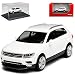 Produktbild alles-meine GmbH VW Volkswagen Tiguan II Weiss 2. Generation Ab 2015 mit Sockel und Vitrine H0 1/87 Herpa Modell Auto mit individiuellem Wunschkennzeichen