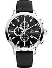 Danish Designs DZ120295 - Reloj de cuarzo para hombre, correa de cuero color negro