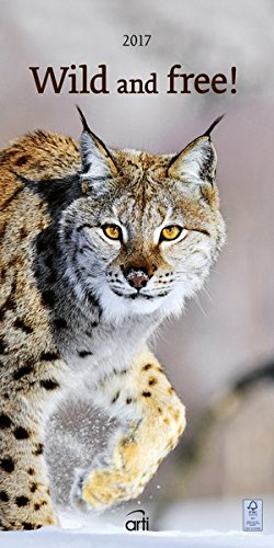 Wild and free 2017 - Tierkalender, Natur, Wildnis, Wandkalender - 24 x 48 cm