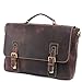 Produktbild Männer Business Vintage Messenger Schultertasche Crossbody Tote Bag 15 Zoll Laptop Aktentasche Handtasche Braun Bürotasche