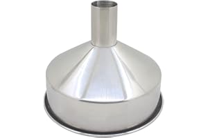 MMGOLHX HOMEXO Embudo Grande de Acero Inoxidable 304 con Filtro, Embudo de Aceite doméstico, Embudo Industrial Extragrande, 1 Unidad (Color : 300-51mm)