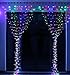 Produktbild KNOW LED-Schnur-Lichter ----- 300 LED-Innen-und Außen Vorhänge Eiszapfen Lichterketten Lichterketten in der Hochzeit Gartenhaus Schlafzimmer genutzt Weihnachtsbeleuchtung Dekoration 3 m * 3 m (Muti-color)