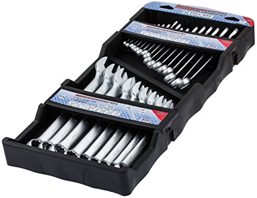 Maul-Ringschlüssel Satz 25-tlg. Ring Maulschlüssel Gabelschlüssel Maulringschlüssel Zoll