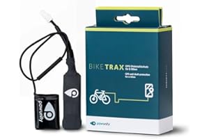 BIKETRAX Enhanced GPS Tracker for E-Bikes – Universally Compatible with Over 95% of E-Bike Brands, Robust Theft Protection, Real-Time Tracking via iOS & Android App, Includes Alarm System & SIM Card