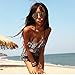 Etosell Sexy Leopard Ruffle Open Back Halter Padded Monokini Bathing Suit Swimsuit Leopard Asian XXL