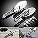 Motorcycle Chrome Plated Billet Aluminum Outside Rearview Side View Mirrors Multi Angle Adjustable Blindsight Rearview Handle Bar End Convex Universal Fit For Street Bike Suzuki B-King GS 500 GSF 650 Bandit