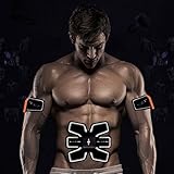 【Sorprendido por su músculo】 Use el cinturón abdominal 20 minutos por día (No es necesario gastar mucho tiempo y sudar), pero el efecto equivale a 2000M corriendo, 30 minutos de sentadillas, 30 minutos de natación libre, 2 semanas de dieta