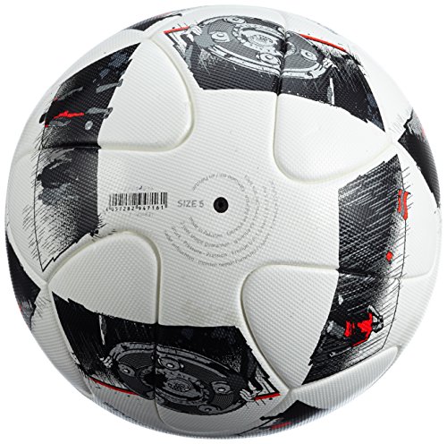 adidas Dfl Offizieller Fußball, White/Black/Solar Red, 5 - 2