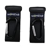 MONSTAR Kinderwagen Haken – Klett Kinderwagen Verschluss Doppe Paket - 6