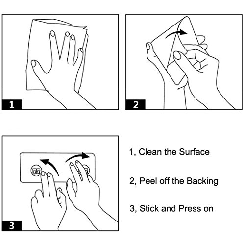 Haken Selbstklebend, PHOEWON 304 Edelstahl Handtuchhaken ohne Bohren Wandhaken Kleiderhaken Selbstklebend Hakenleiste Handtuchhalter Handtuch Haken für TüRen, Bad, KüChe, Schlafzimmer – 4 Haken - 7