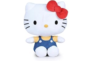 PLAY BY PLAY Hello Kitty Peluche en peluche 7-60 cm < Icon T300 Bleu 24 cm >