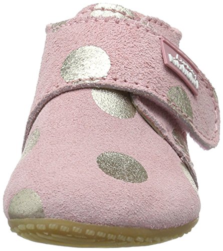 Living Kitzbühel Baby Mädchen Klett Leder mit Goldernen Punkten Lauflernschuhe - 4