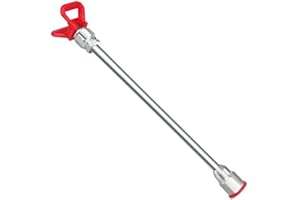 SSEHCWAN Airless Sprayer Extension Rod, 31 cm/12 inch Airless Paint Spray Gun Extension Rod with Seat Nozzle Spray Extension Rod for Airless Spray Gun