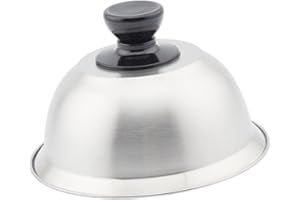 rockible Tapa de cocción al, Tapa Redonda, Plancha con asa, Accesorio para Parrilla, Tapa de cúpula para Parrilla, Tapa de Hamburguesa para