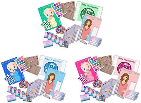 Baby Shower Party Games - Mum to be - 6 Game Pack B - 20 Players - #6B- (Pink/Girl)