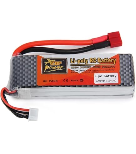 Lot de 2 batteries LiPo 2S - 7,4 V - 5200 mAh - 80 C - Boîtier rigide avec fiche en T - Pour voiture, camion, hélicoptère, avion, roche, avion, avion, avion