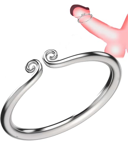 Anneau De Pénis En Métal 3mm Fer à Cheval - Homme, Argenté, Hypoallergénique