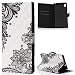 Produktbild ZCXG Sony Xperia XA1 Ultra Hülle,3D Hülle Leder Magnet Stand Flip Cover Klapphülle Karte Halter Tasche Tier Muster Schutzhülle Frau Brieftasche Madam Kartenhüllen Handyhülle Sony Xperia XA1 Ultra