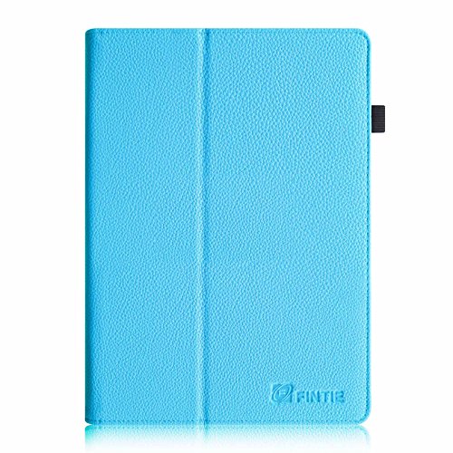 Fintie Samsung Galaxy Tab S 10.5 Hülle Case – Slim Fit Folio Kunstleder Schutzhülle Cover Tasche mit Ständerfunktion für Samsung Galaxy Tab S T800 T805 (10,5 Zoll) Tablet (mit Auto Schlaf / Wach Funktion), Blau - 9